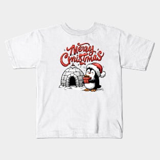 Festive Cartoon Delights: Elevate Your Holidays with Cheerful Animation and Whimsical Characters! Kids T-Shirt